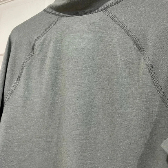 The North Face Kids Medium 10-12 Grey Long Sleeve Tech Tee 1/4 Zip Quarter - Picture 4 of 6